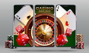Tampilan close-up tabel Three Card Poker dengan dealer dan pemain